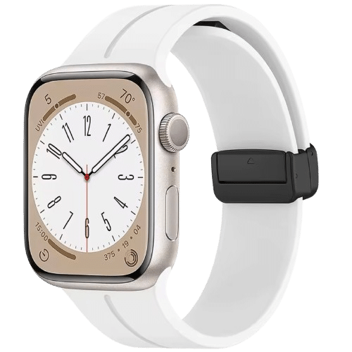 Bracelet Apple Watch Blanc Magnetic Buckle Sport