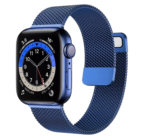 Bracelet Apple watch Bleu stainless steel loop