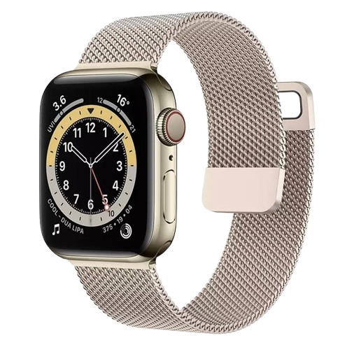 Bracelet Apple watch Vintage Gold stainless steel loop