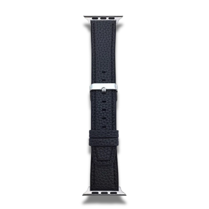 Bracelet Texture de Cuir Apple watch Noir