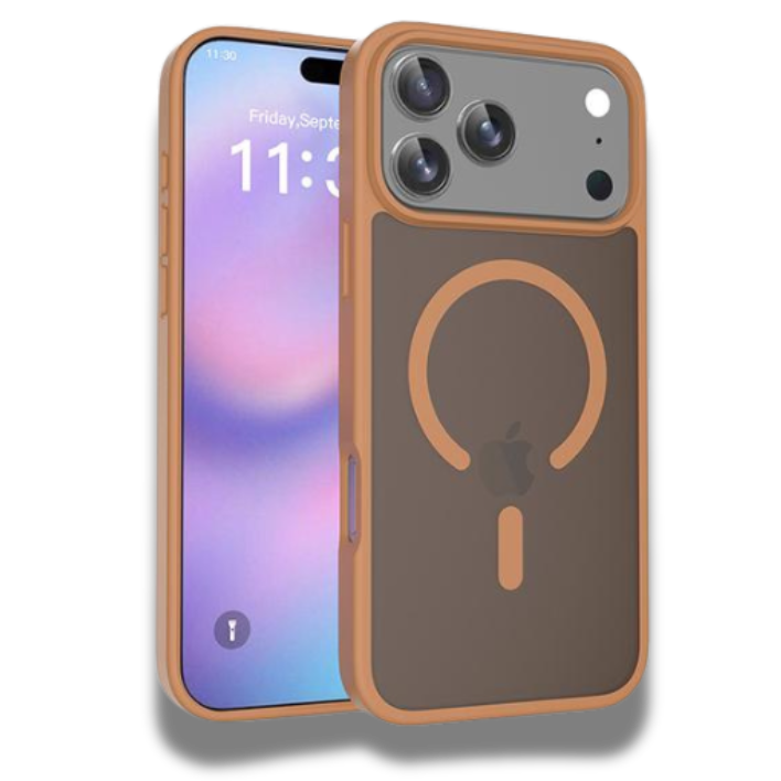 Coque iPhone 17 Magsafe Matte Frosted Orange