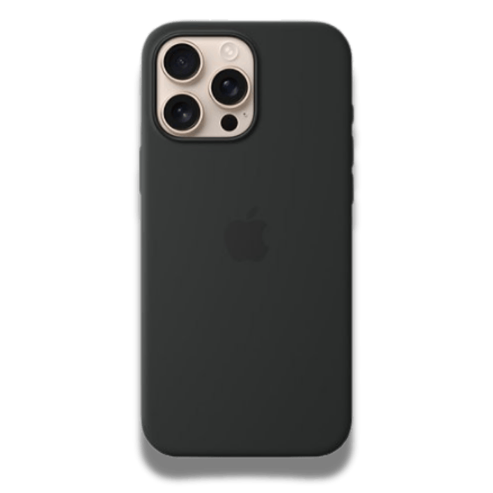 Coque iPhone Black Silicone MagSafe maroc