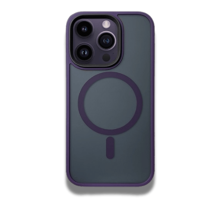 Coque iphone MagSafe Acrilyc Clear purple Matte