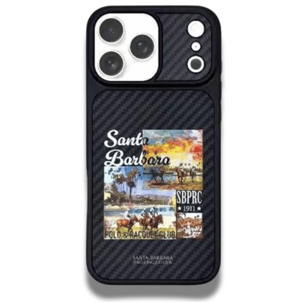 Coque iPhone Carbon Fiber Original Santa Barbara Polo Club Elvish Series Back