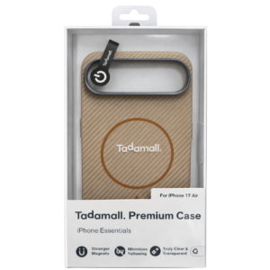 Coque iPhone 17 air tadamall carbon fiber Grey (1)