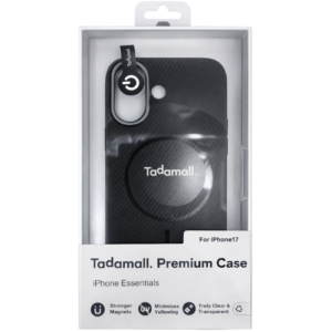 Coque iphone 17 tadamall Carbon fiber Black