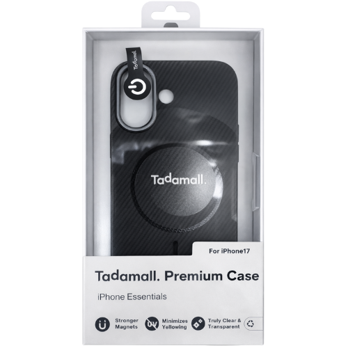 Coque iphone 17 tadamall Carbon fiber Black