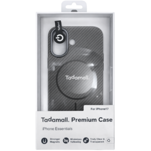 Coque iphone 17 tadamall Carbon fiber Grey